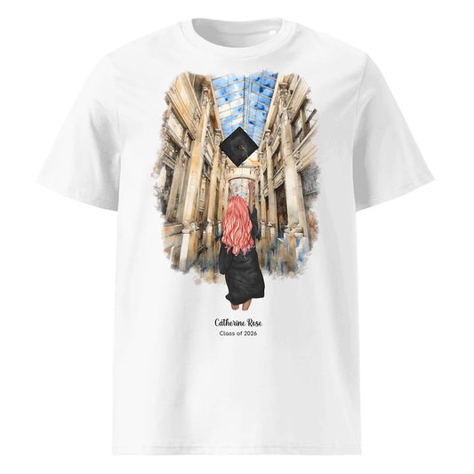Personalized Graduation Girl – Organic Cotton T-Shirt | Nickels Arcade
