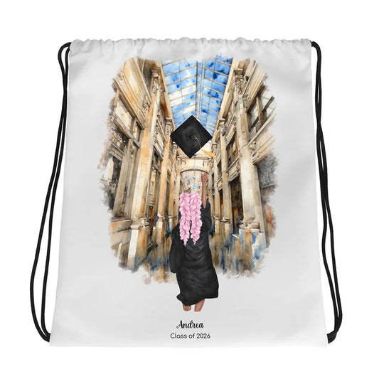 Personalized Graduation Girl – Drawstring Bag | Nickels Arcade