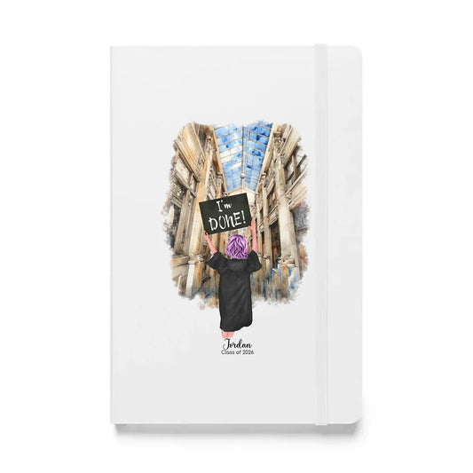 Personalized Graduation Girl – Hardcover Bound Notebook/JournalBook® | Nickels Arcade