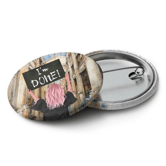 Personalized Graduation Girl – Set of Pin Buttons | Nickels Arcade