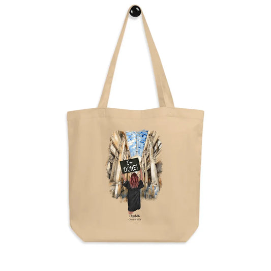 Personalized Graduation Girl – Eco-Friendly Tote Bag | Nickels Arcade