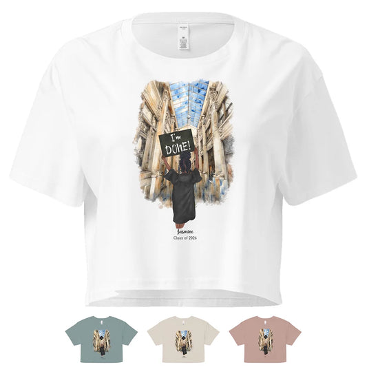 Personalized Graduation Girl – Women's Crop Top | Nickels Arcade