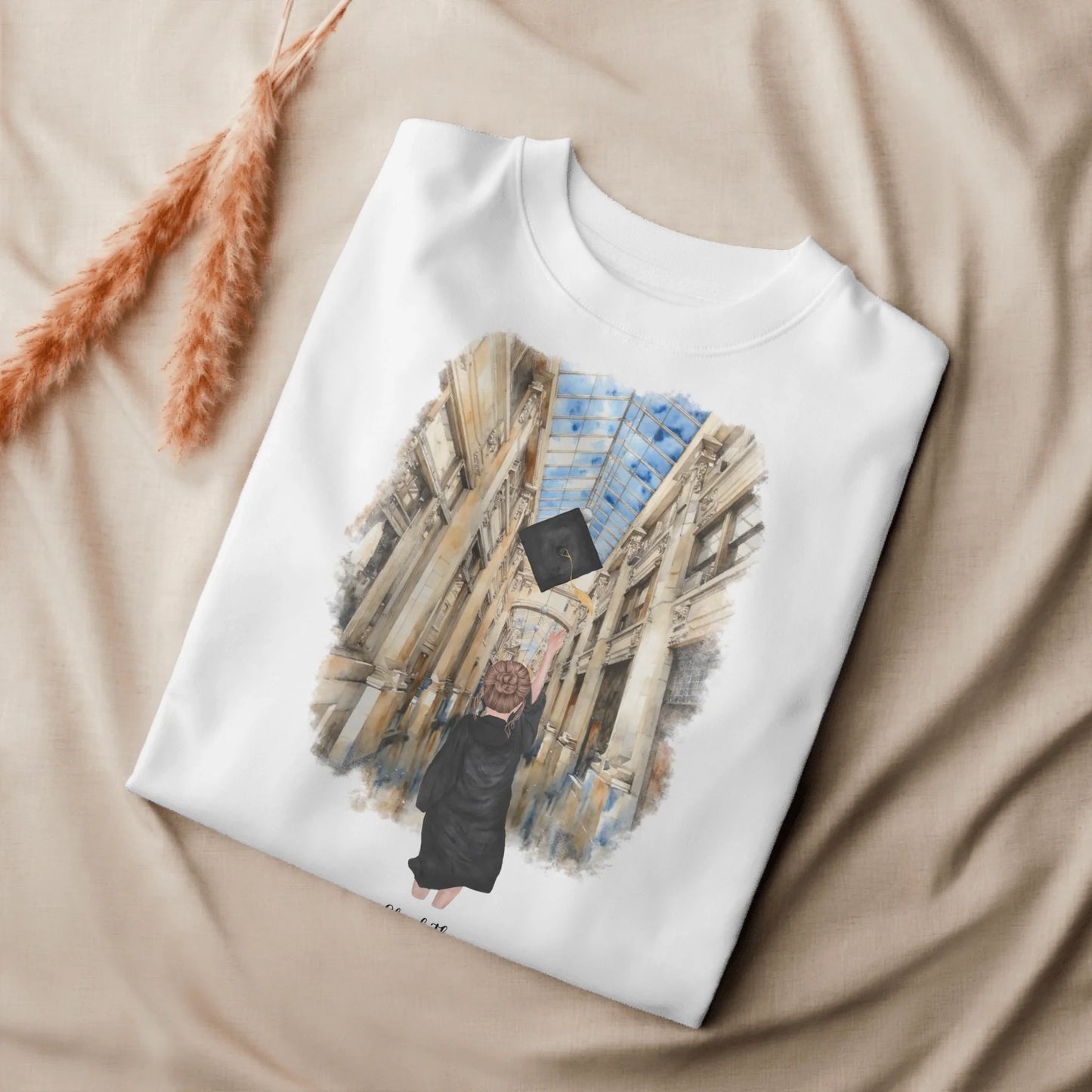 Personalized Graduation Girl – Eco-Friendly Sweatshirt | Nickels Arcade
