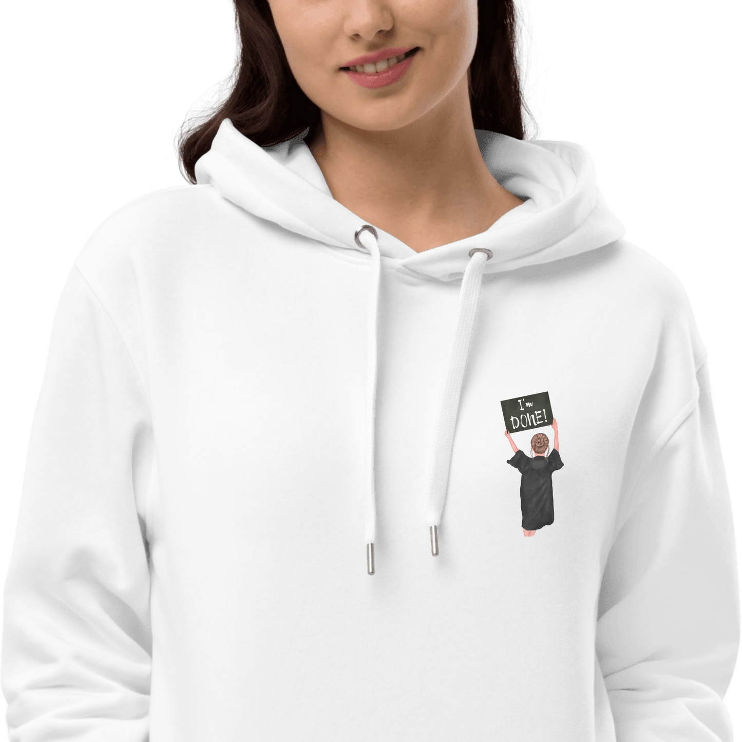 Personalized Graduation Girl – Premium Eco-Friendly Hoodie | Nickels Arcade