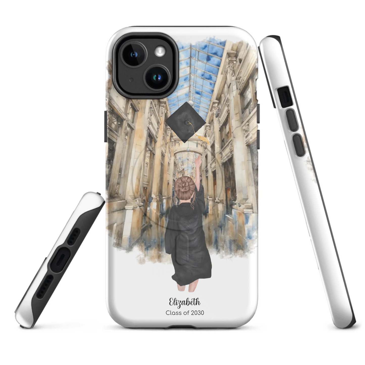 Personalized Graduation Girl – Tough Case for iPhone® (MagSafe® & Standard) | Nickels Arcade
