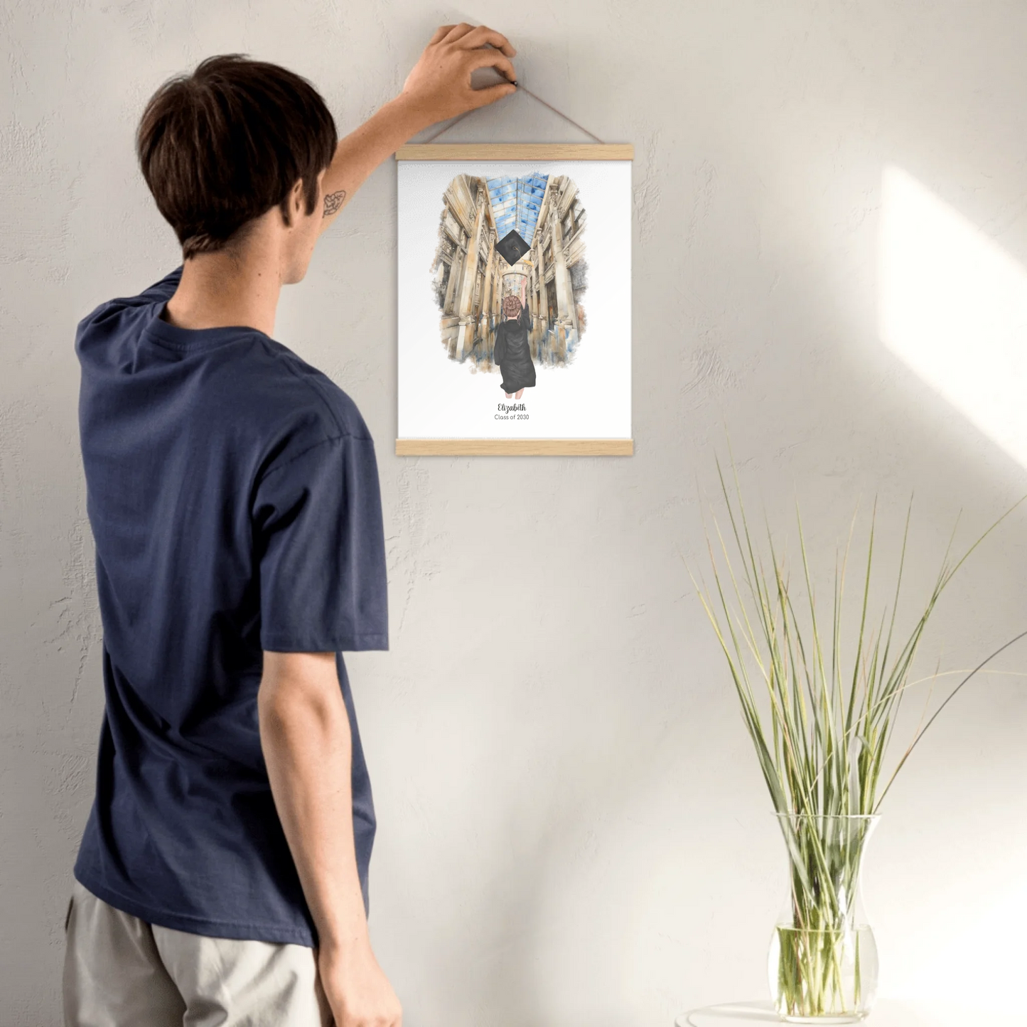Personalized Graduation Girl – Enhanced Matte Paper Poster With Hanger | Nickels Arcade