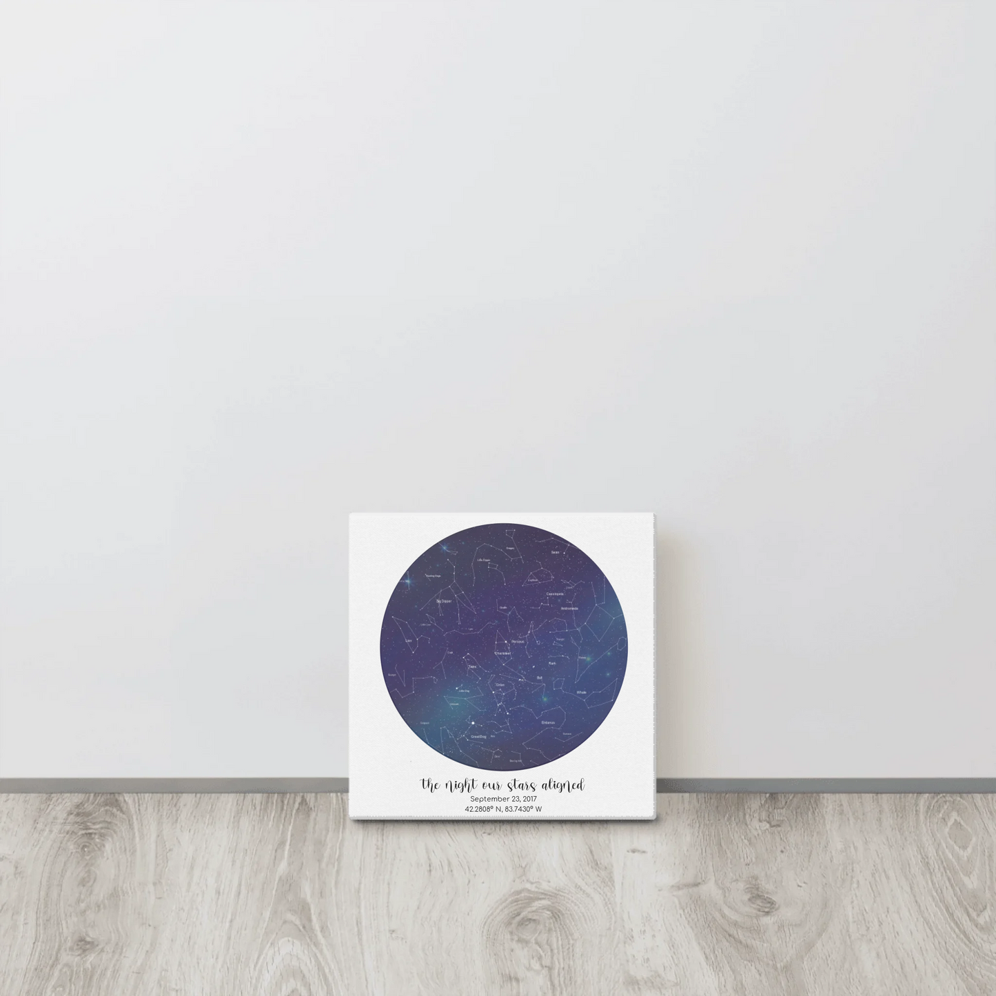 Personalized “The Night Our Stars Aligned” Star Map – Canvas Print | Gifts for Couples