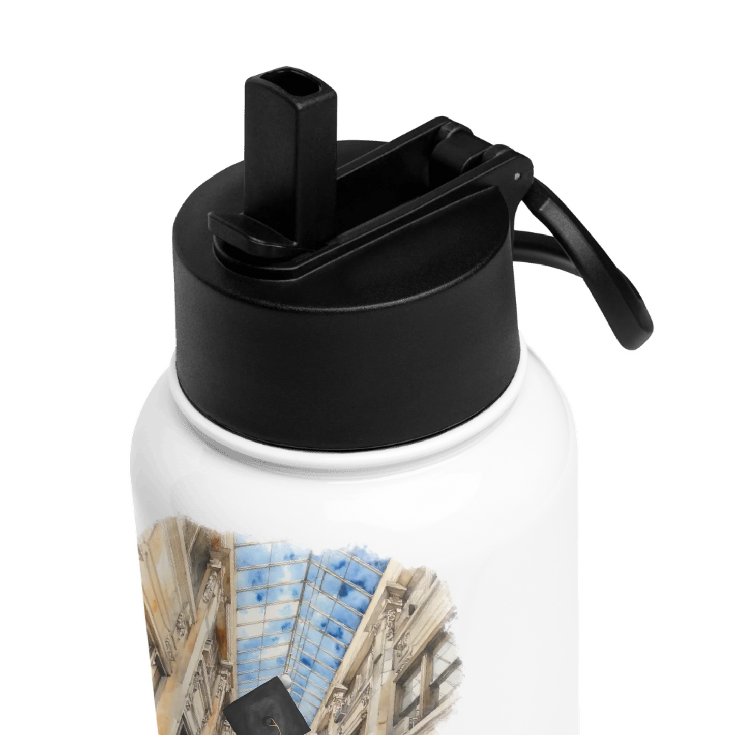Personalized Graduation Girl – Stainless Steel Water Bottle with Straw Lid | Nickels Arcade