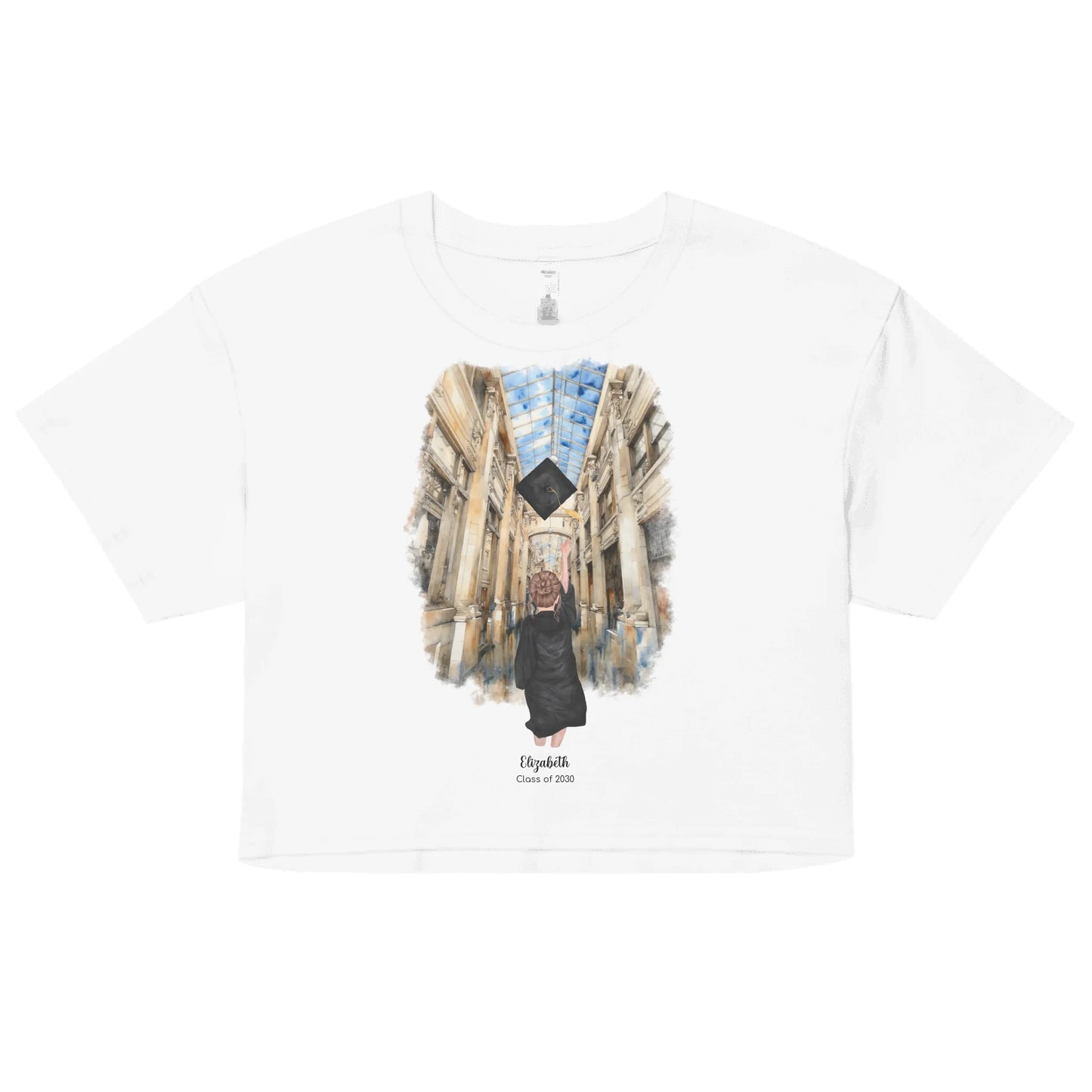 Personalized Graduation Girl – Women's Crop Top | Nickels Arcade