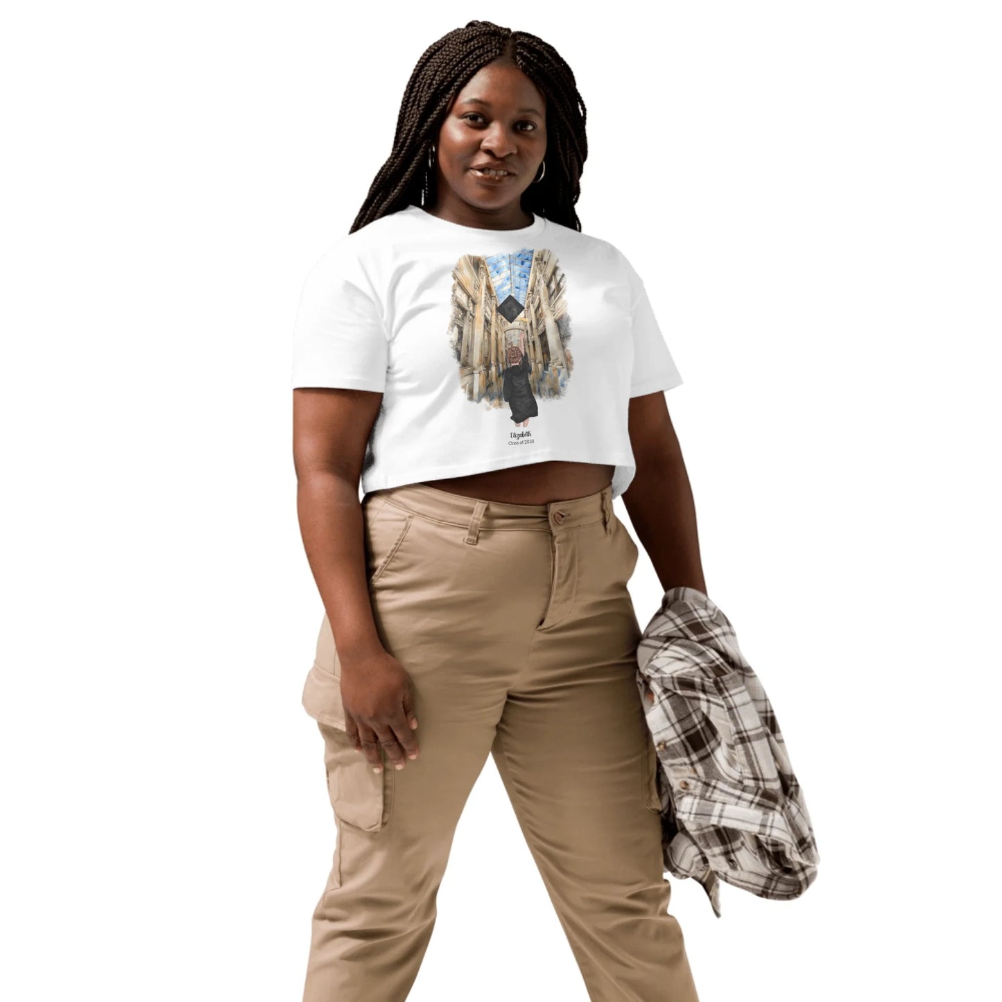 Personalized Graduation Girl – Women's Crop Top | Nickels Arcade