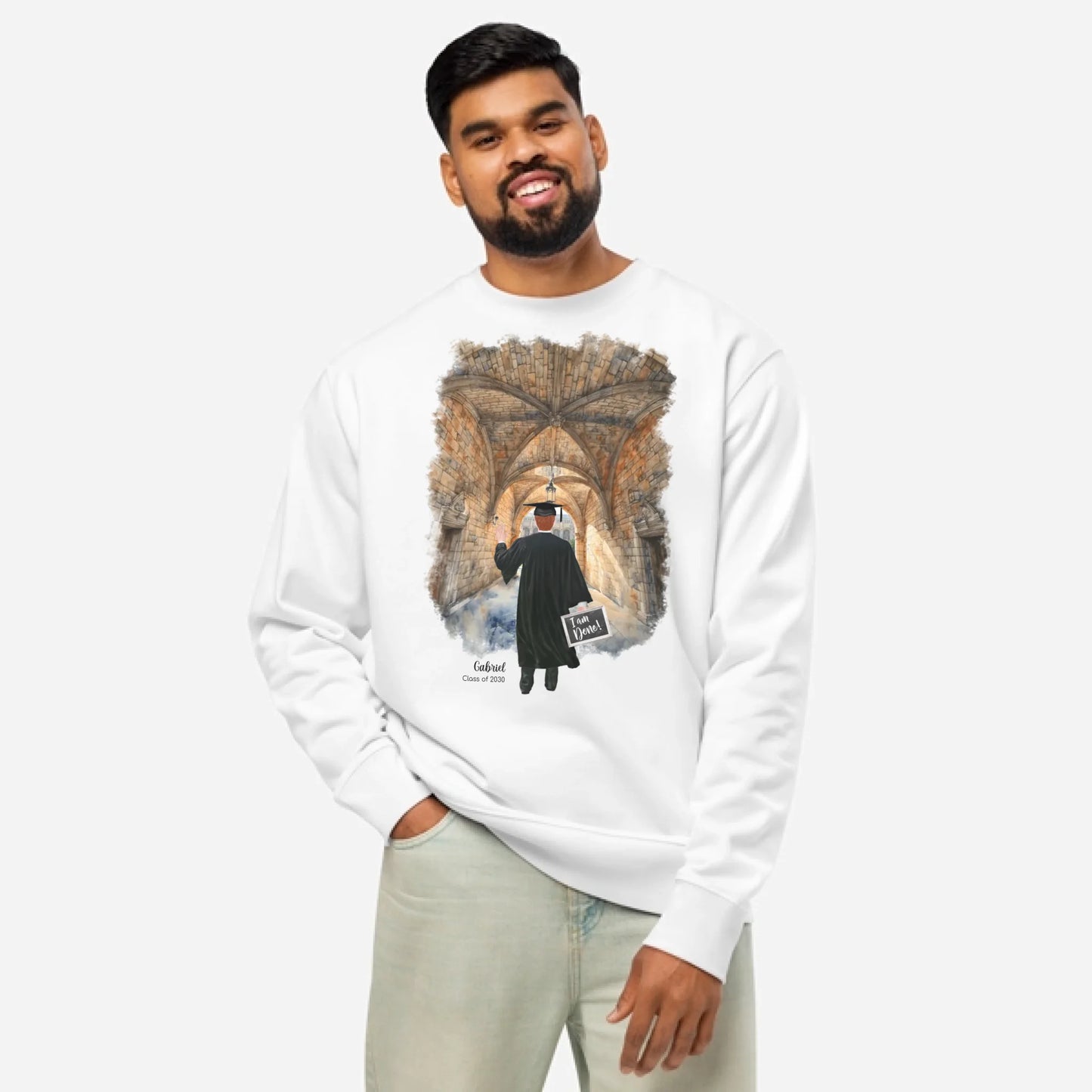 Personalized Graduation Guy – Eco-Friendly Sweatshirt | Central Campus