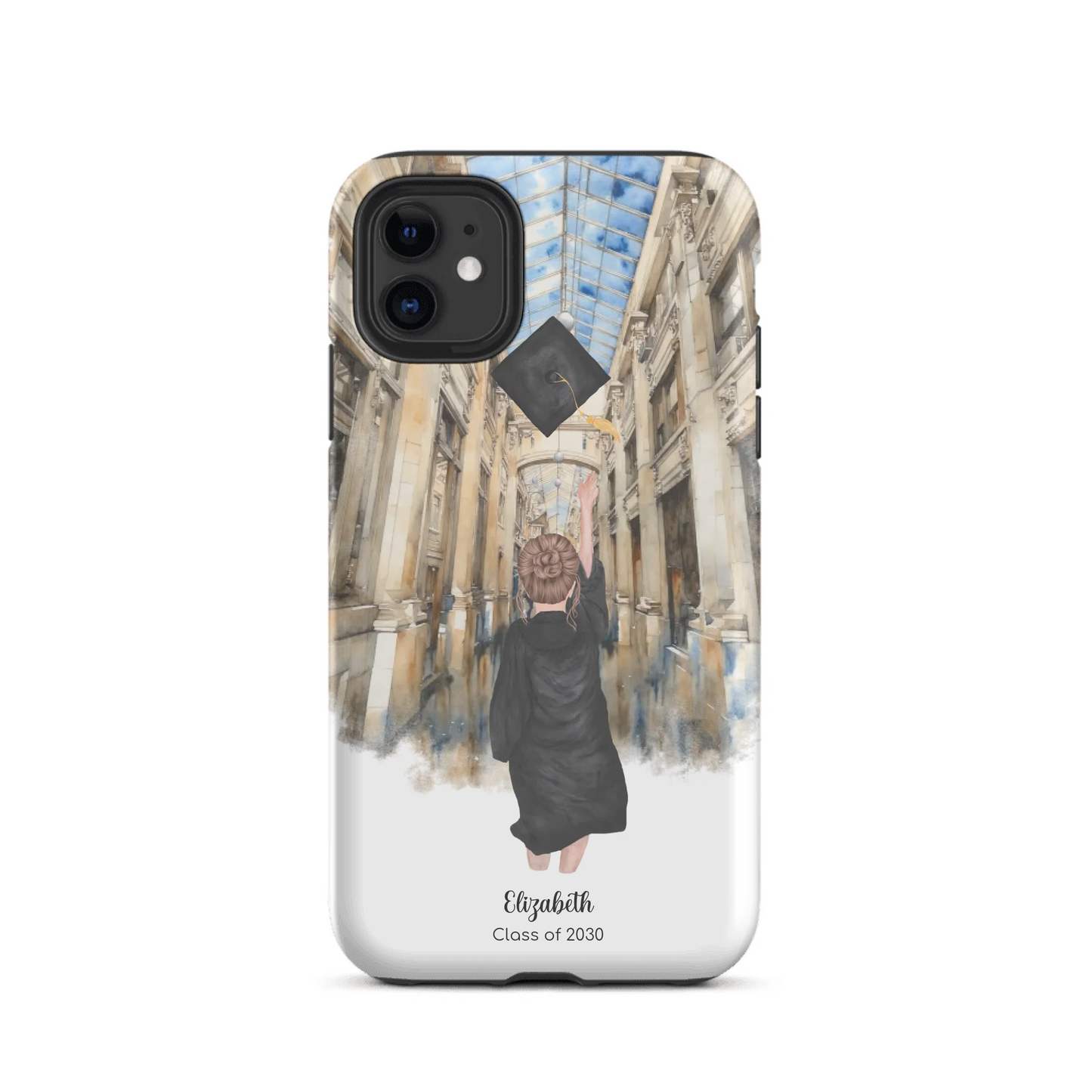 Personalized Graduation Girl – Tough Case for iPhone® (MagSafe® & Standard) | Nickels Arcade