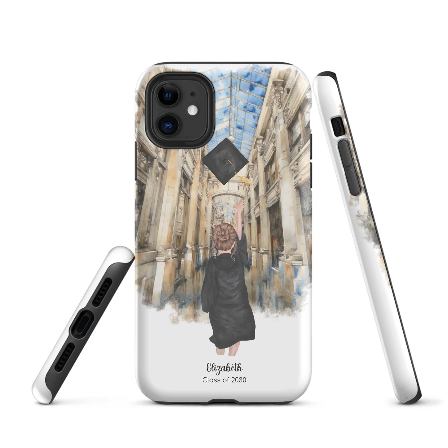 Personalized Graduation Girl – Tough Case for iPhone® (MagSafe® & Standard) | Nickels Arcade