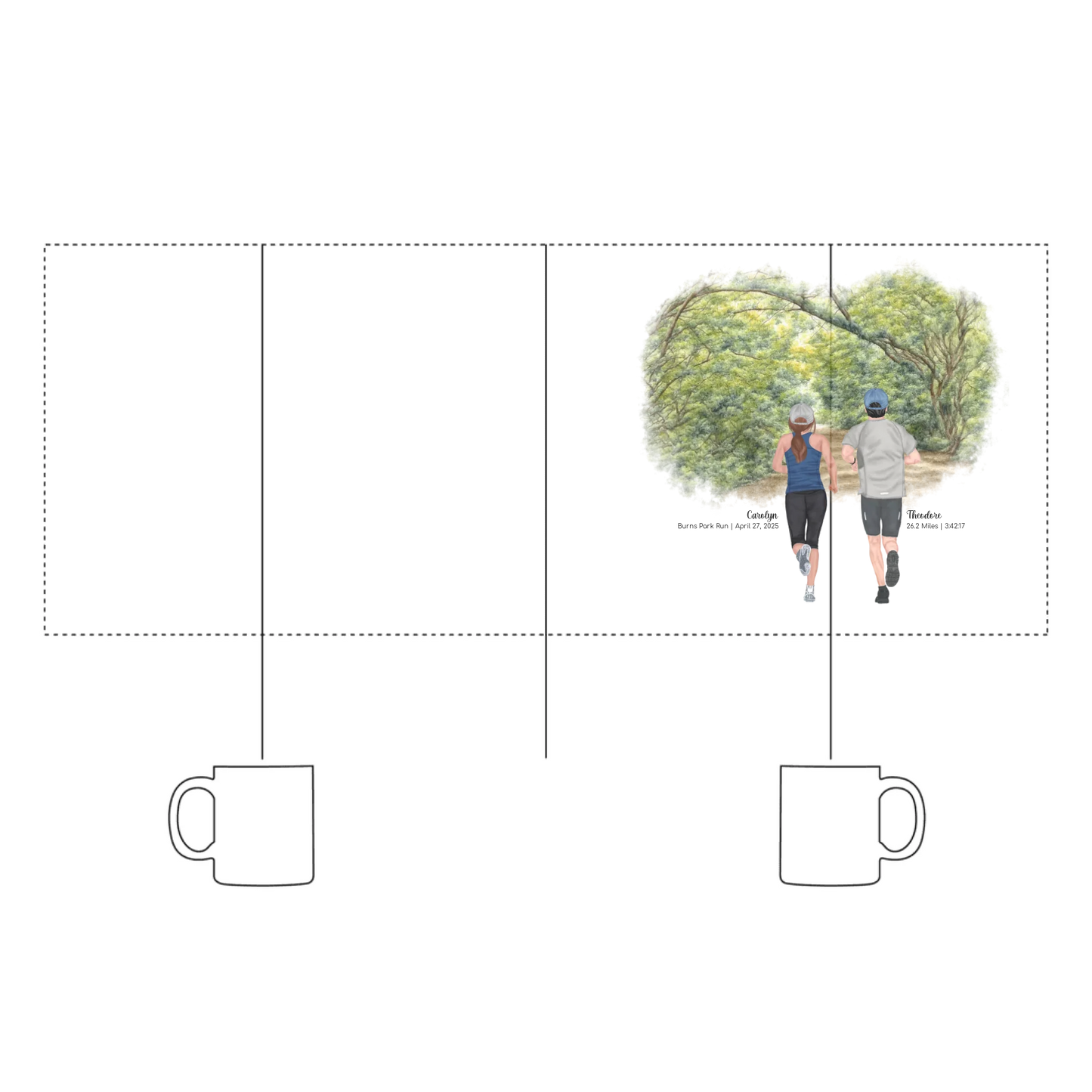 Personalized Runners – Mug (Color/White) | Gallup Park