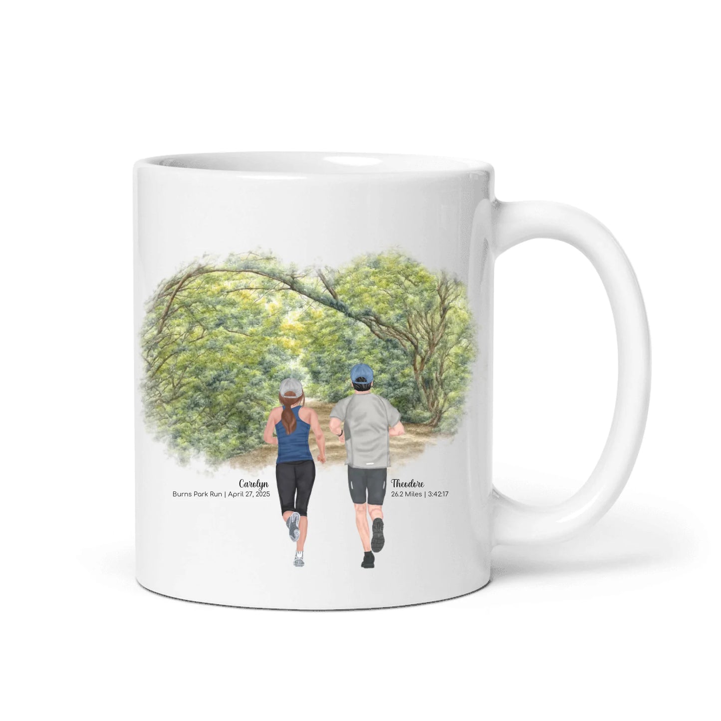Personalized Runners – Mug (Color/White) | Gallup Park