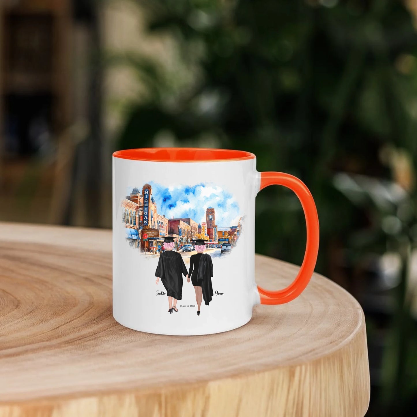 Personalized Best Friends – Ceramic Mug (Color/White) | Downtown Ann Arbor