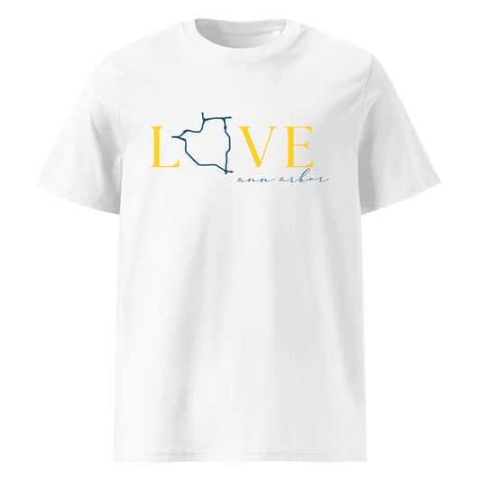 Personalized Love Ann Arbor – Organic Cotton T-Shirt