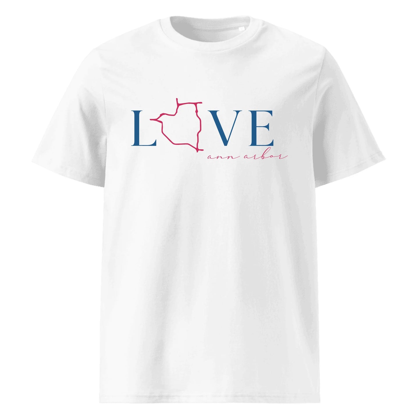 Personalized Love Ann Arbor – Organic Cotton T-Shirt
