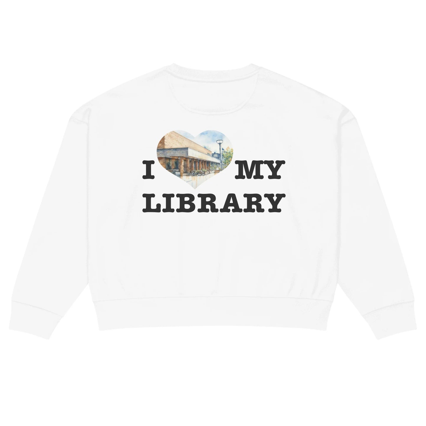 I Love My Library – Women's Organic Crew Neck Sweatshirt & T-Shirts | Choose Your Ann Arbor Library