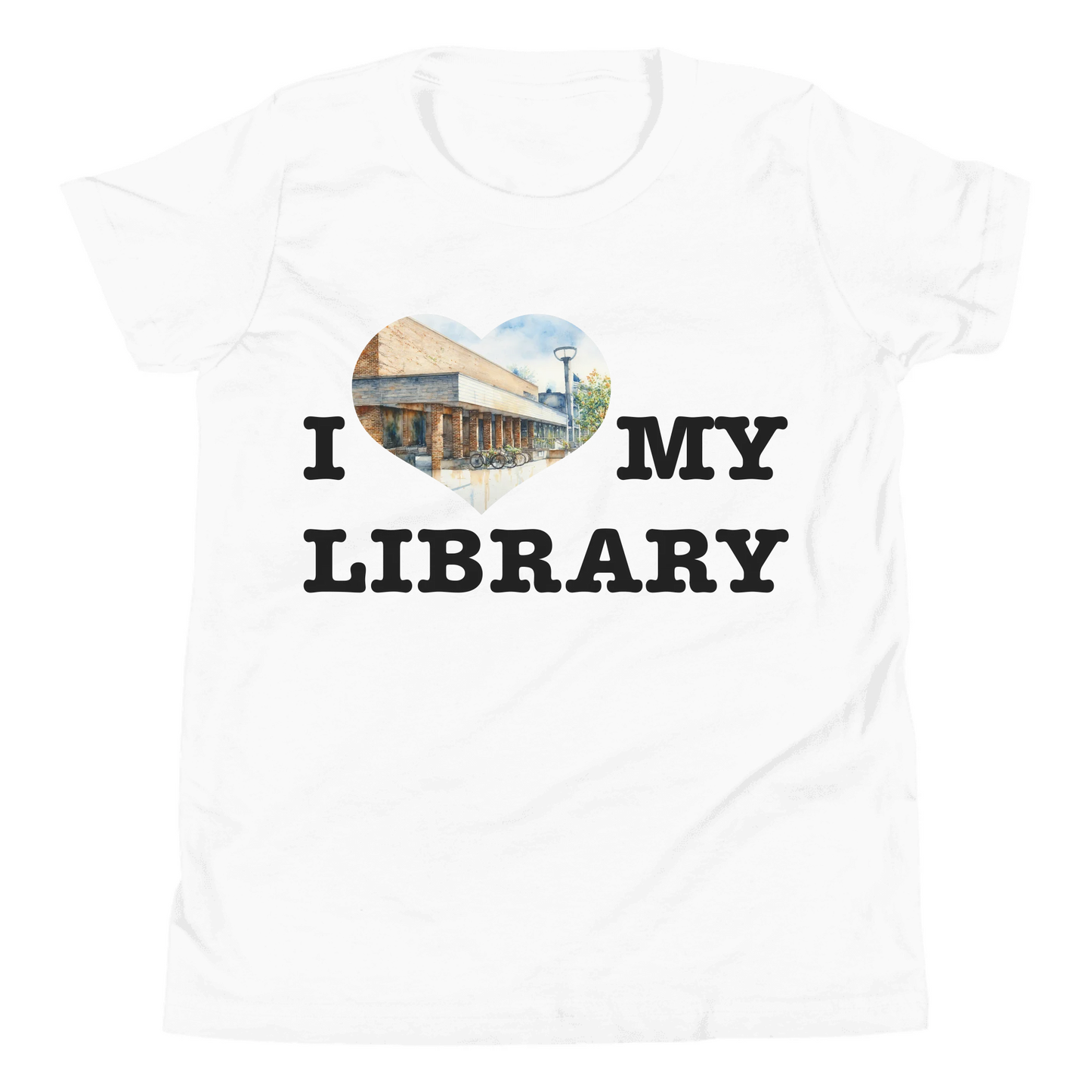 I Love My Library – Women's Organic Crew Neck Sweatshirt & T-Shirts | Choose Your Ann Arbor Library