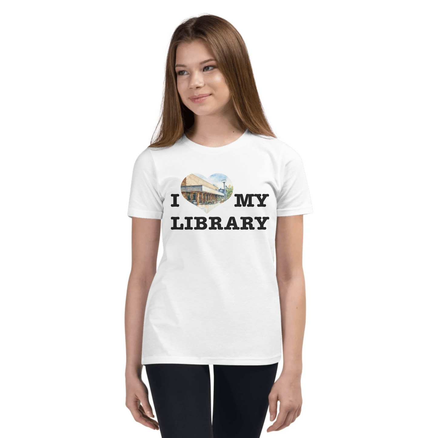 I Love My Library – Women's Organic Crew Neck Sweatshirt & T-Shirts | Choose Your Ann Arbor Library