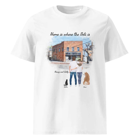 Personalized Couple & Pets – Organic Cotton T-Shirt | Zingerman's Ann Arbor