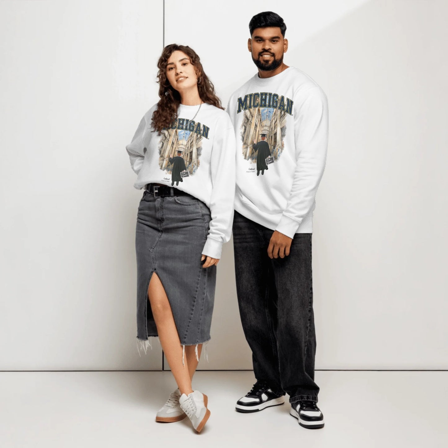 Personalized Graduation Guy – Eco-Friendly Sweatshirt | Nickels Arcade