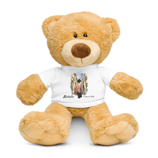 Personalized Graduation Girl – Teddy Bear with T-Shirt | Nickels Arcade