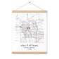 Personalized "Where It All Began" Map – 16x20 Enhanced Matte Paper with Hanger | Gifts for Couples