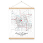 Personalized "Where It All Began" Map – Enhanced Matte Paper with Hanger | Gifts for Couples