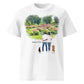 Personalized Couple & Pets – Organic Cotton T-Shirt | Peony Garden