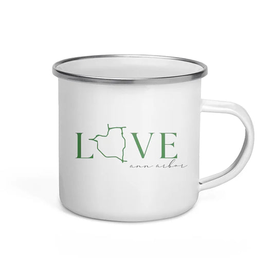 Personalized Love Ann Arbor – Enamel Mug