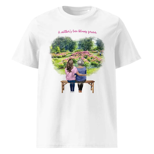 Personalized Mother & Daughter – Organic Cotton T-Shirt | Peony Garden