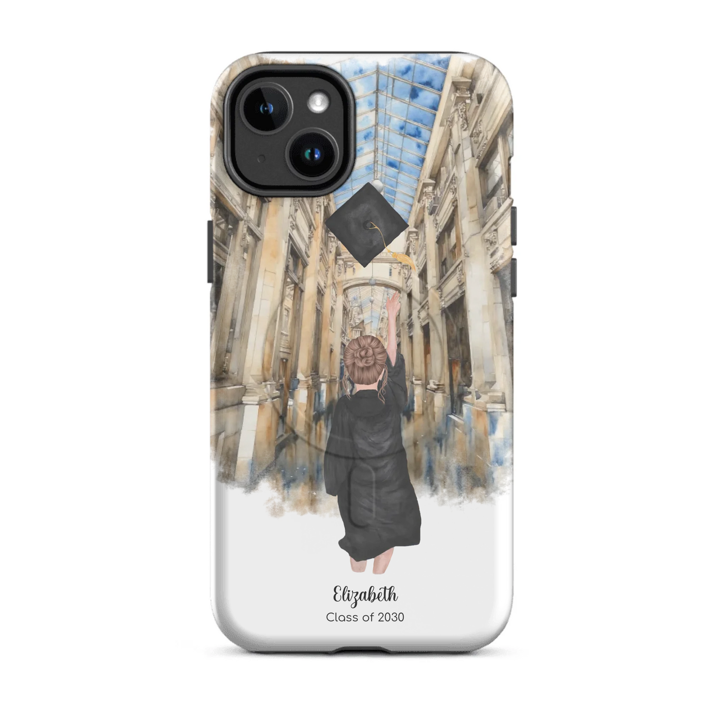 Personalized Graduation Girl – Tough Case for iPhone® (MagSafe® & Standard) | Nickels Arcade
