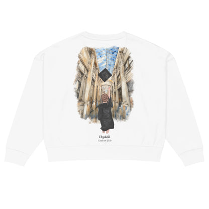 Personalized Graduation Girl – Women's Organic Crew Neck Sweatshirt | Nickels Arcade