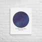 Personalized “The Night Our Stars Aligned” Star Map – Canvas Print | Gifts for Couples