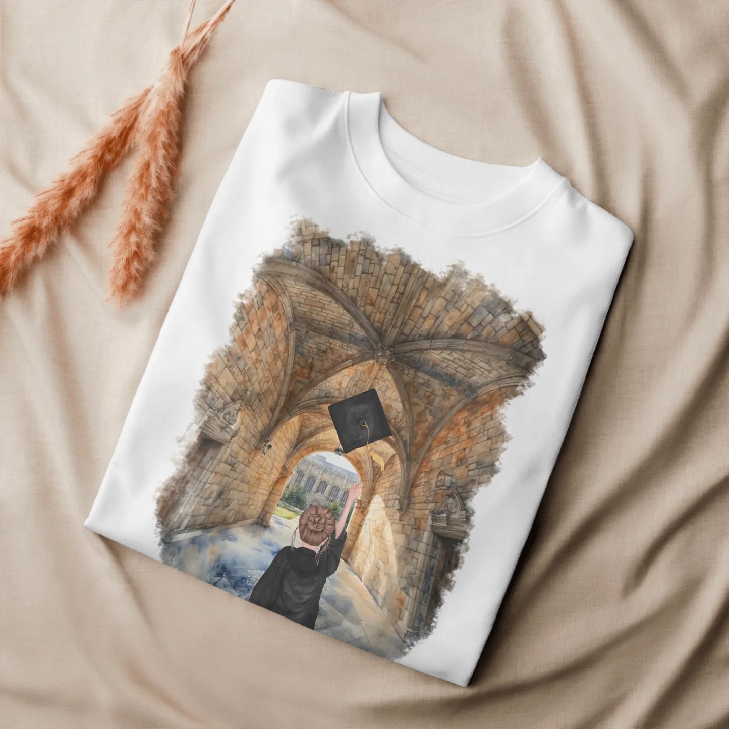 Personalized Graduation Girl – Eco-Friendly Sweatshirt | Central Campus
