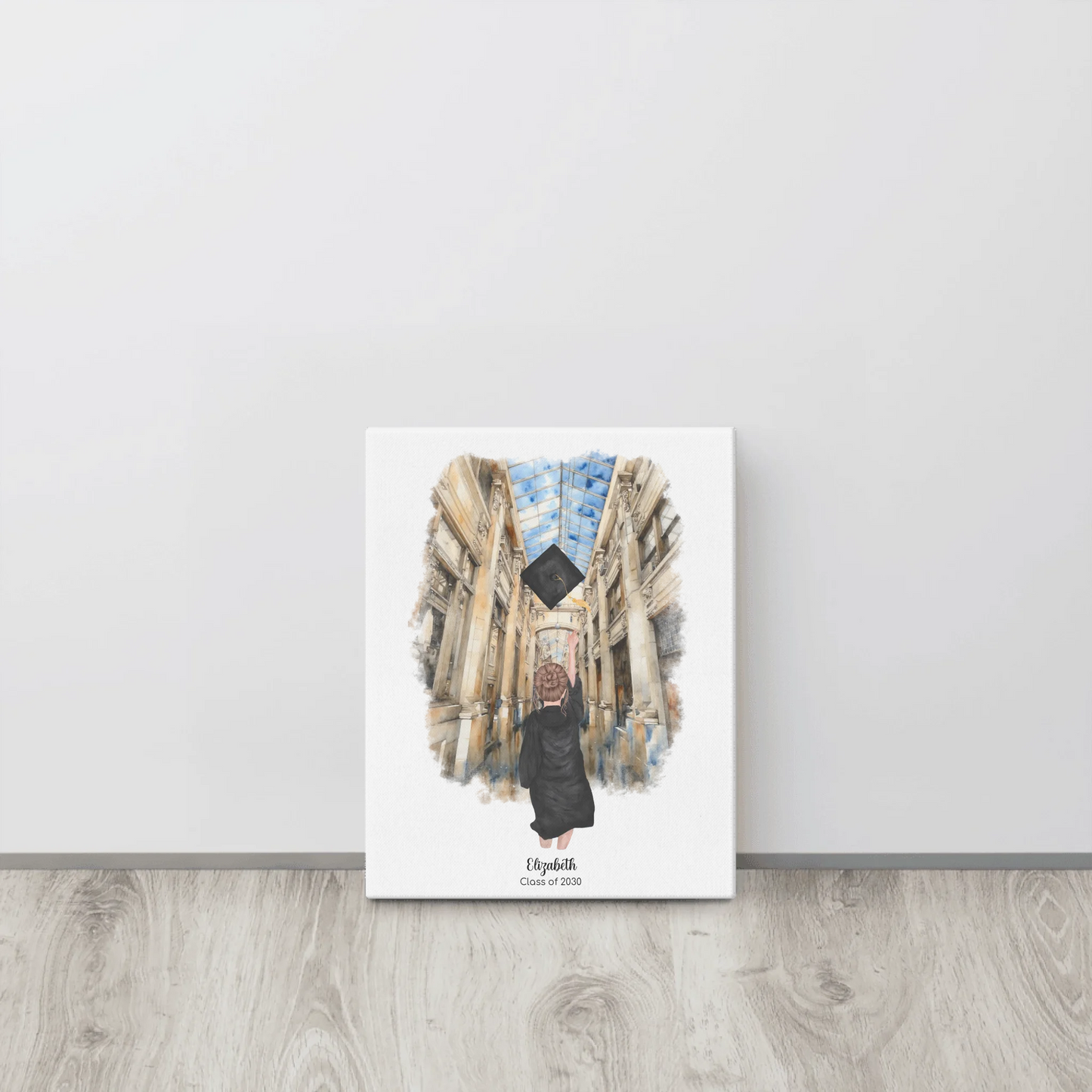 Personalized Graduation Girl – Canvas Print | Nickels Arcade