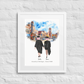 Personalized Graduation Best Friends – Premium (Matte, Luster, Unframed, Framed) Poster | Downtown Ann Arbor