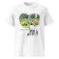 Personalized Couple & Pets – Organic Cotton T-Shirt | Peony Garden