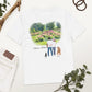 Personalized Couple & Pets – Organic Cotton T-Shirt | Peony Garden
