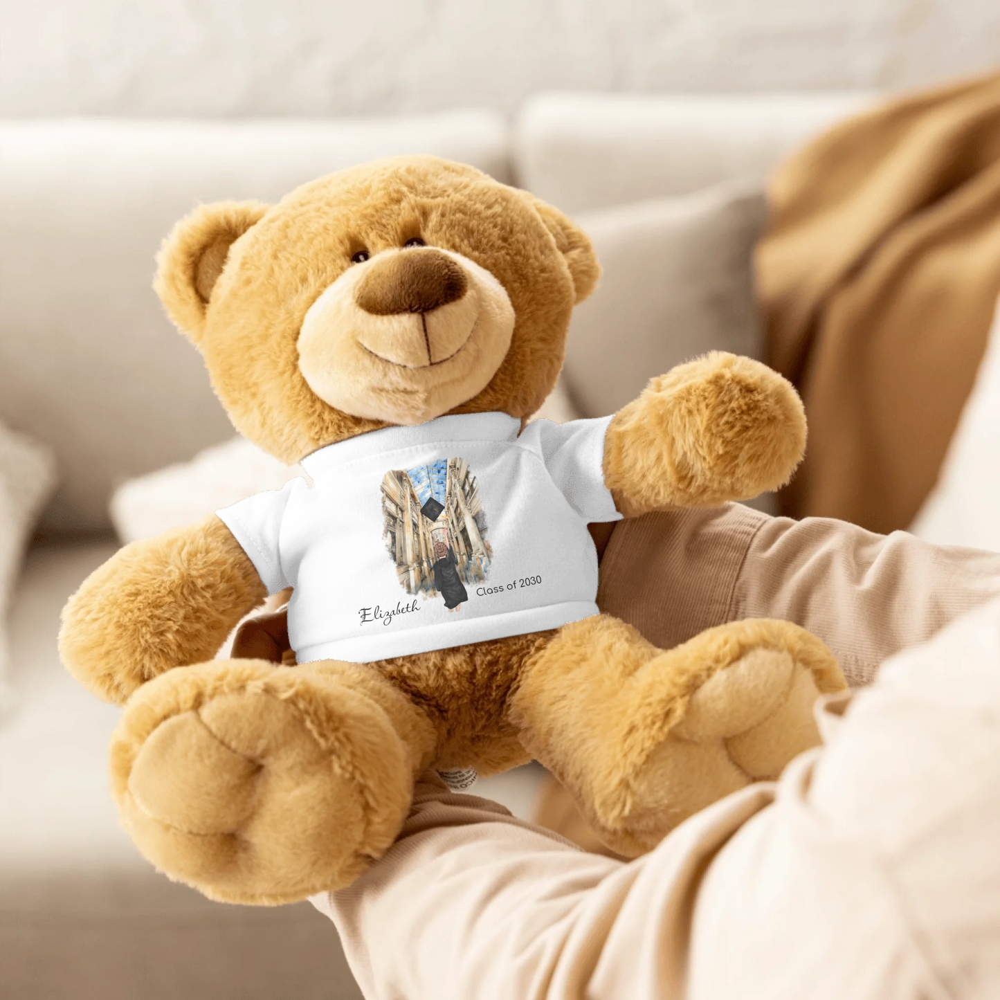 Personalized Graduation Girl – Teddy Bear with T-Shirt | Nickels Arcade
