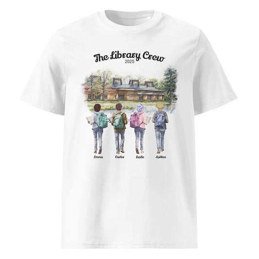 Personalized Book Buddies – Organic Cotton T-Shirt | Choose Your Ann Arbor Library