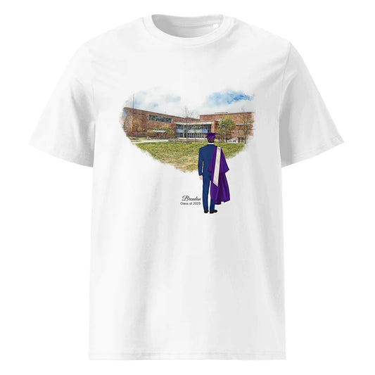 Personalized Graduation Guy – Organic Cotton T-Shirt | Ann Arbor Pioneer