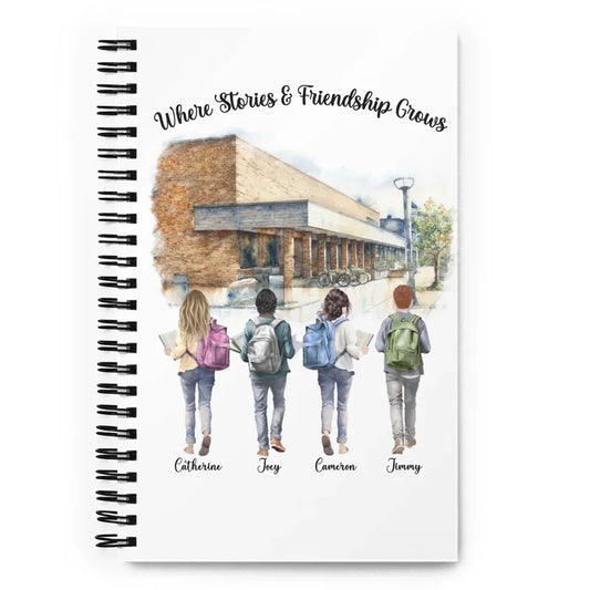 Personalized Book Buddies – Spiral Notebook | Choose Your Ann Arbor Library