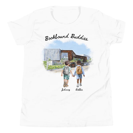 Personalized Library Buddies (Two Boys/Brothers) – Youth & Adult T-Shirts | Choose Your Ann Arbor Library