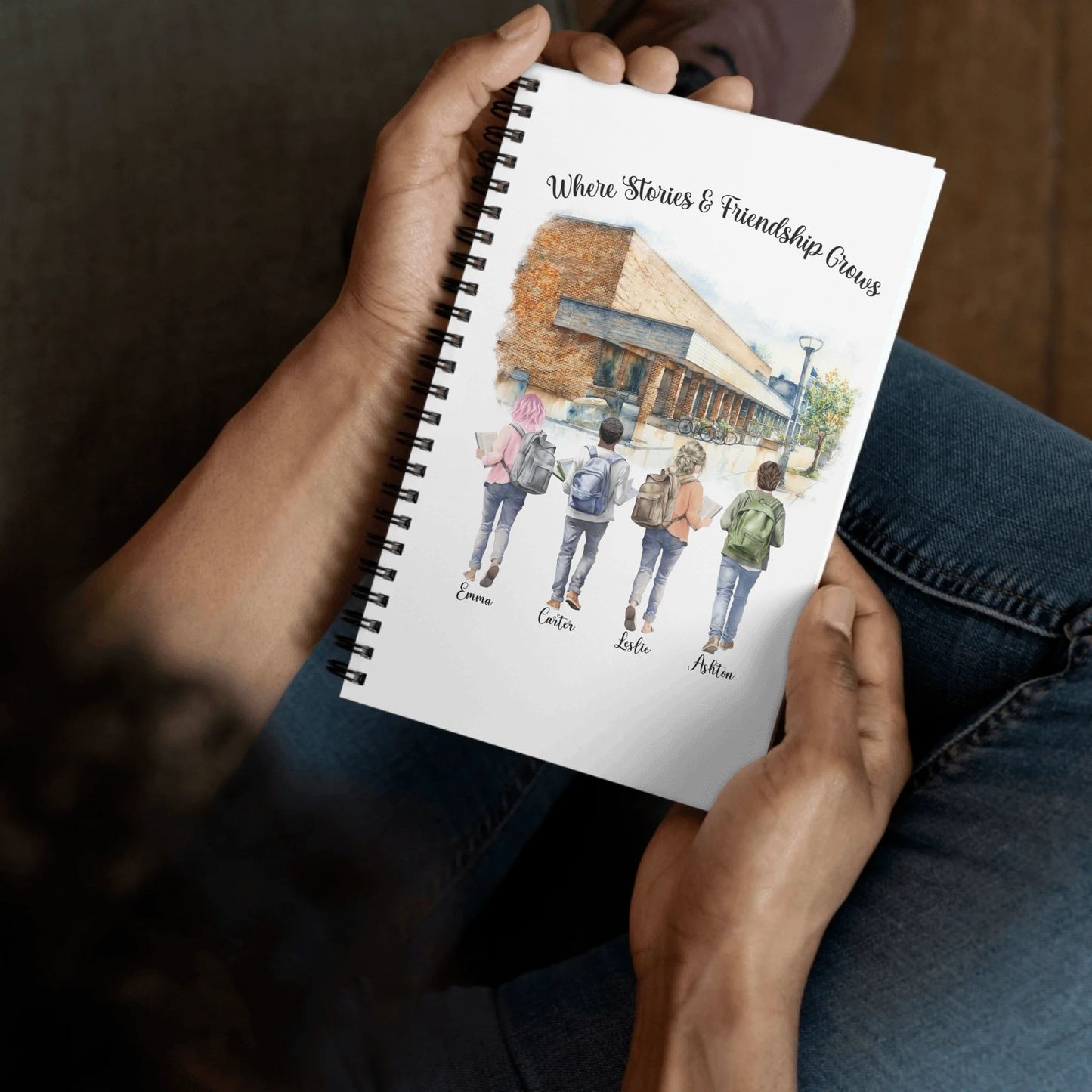 Personalized Book Buddies – Spiral Notebook | Choose Your Ann Arbor Library