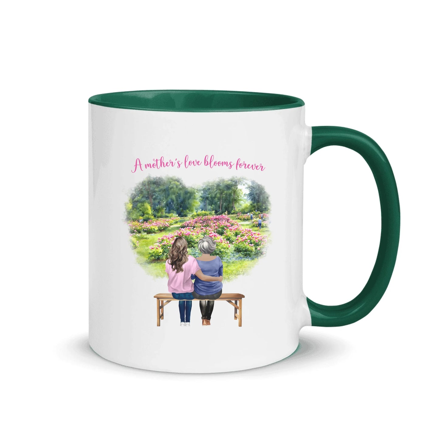 Personalized Mother & Daughter – Mug (Color/White) | Peony Garden