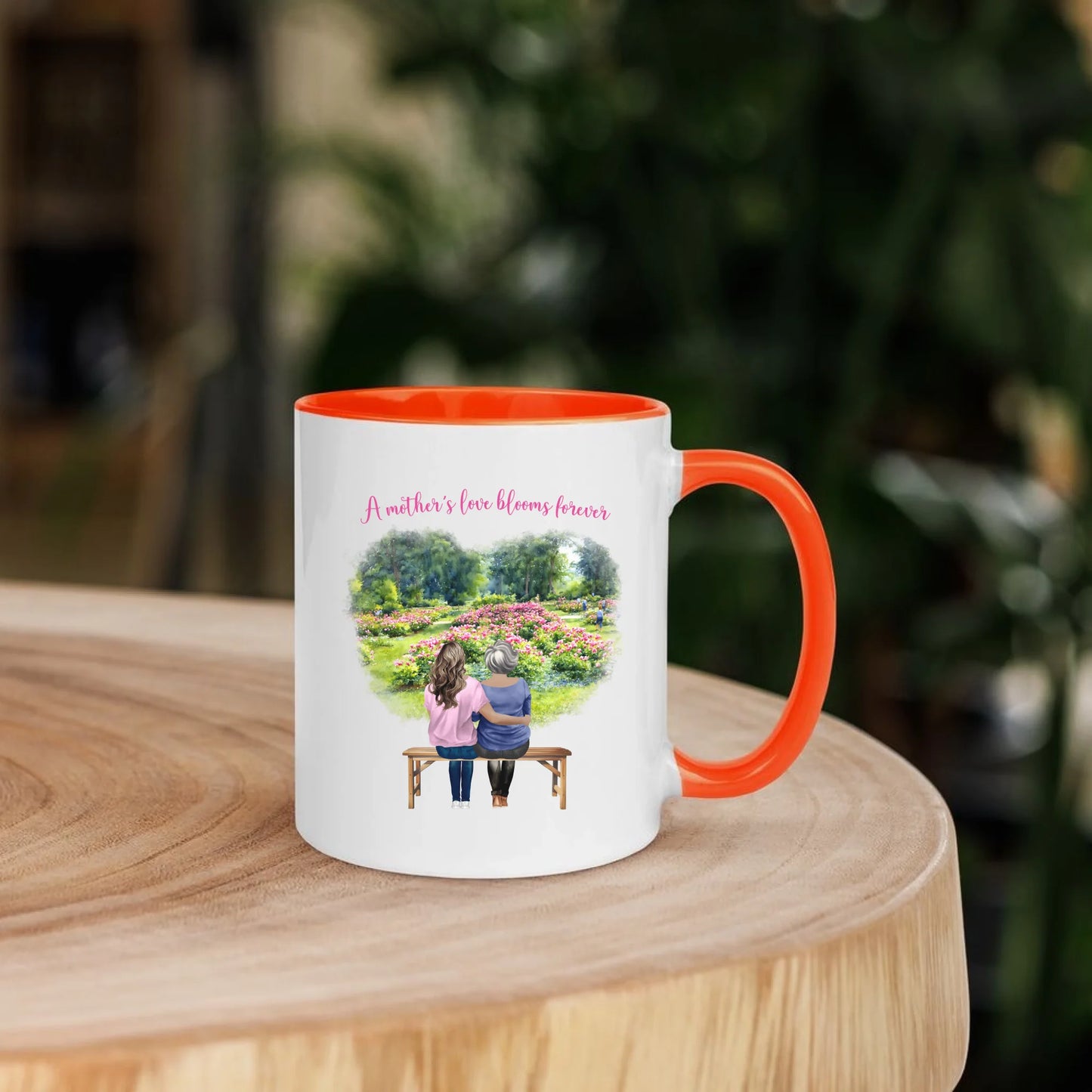 Personalized Mother & Daughter – Mug (Color/White) | Peony Garden