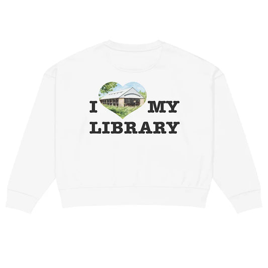 I Love My Library – Women's Organic Crew Neck Sweatshirt & T-Shirts | Choose Your Ann Arbor Library